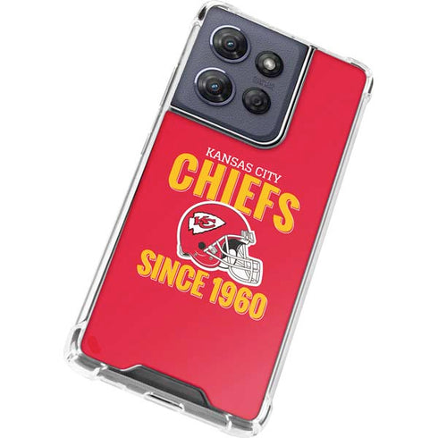 NFL Kansas City Chiefs Helmet Moto G Power 5G (2025) Clear Case