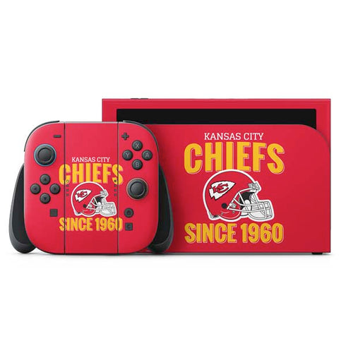 NFL Kansas City Chiefs Helmet Nintendo Switch 2 (2025) with Joy-Con Skin