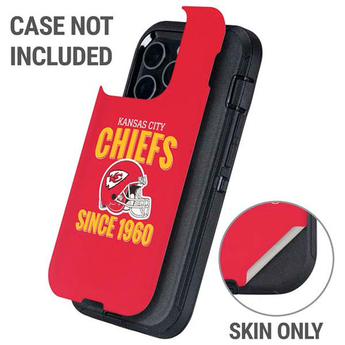 NFL Kansas City Chiefs Helmet Otterbox Defender iPhone Skin