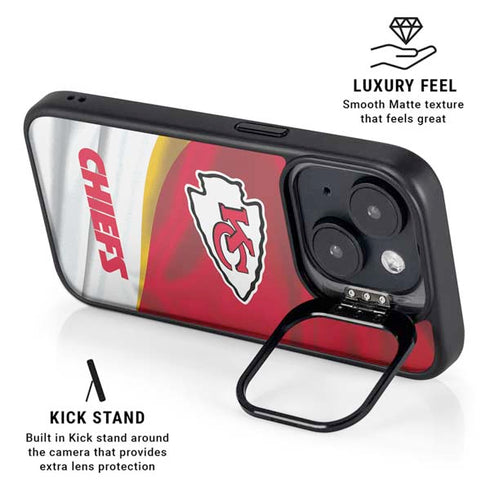 NFL Kansas City Chiefs iPhone 15 Plus Kickstand Case