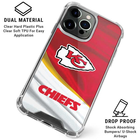NFL Kansas City Chiefs iPhone 16 Pro Clear Case
