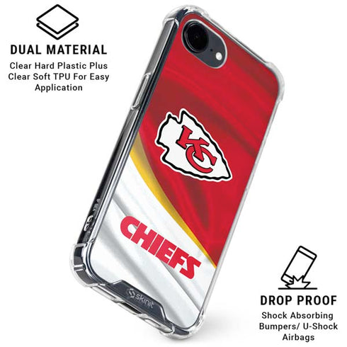 NFL Kansas City Chiefs iPhone 16e Clear Case