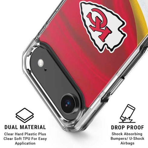 NFL Kansas City Chiefs iPhone 17 Air Clear Case