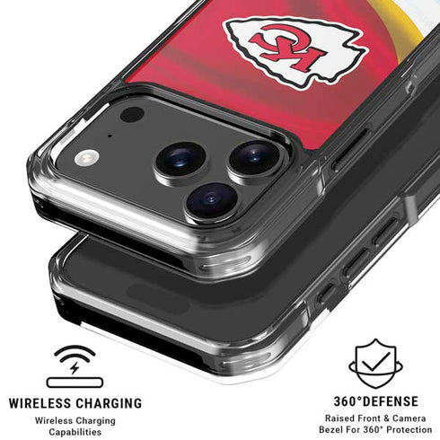 NFL Kansas City Chiefs iPhone 17 Pro Max Clear Case