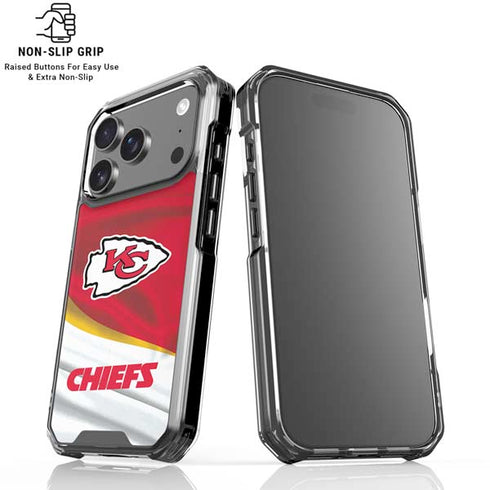 NFL Kansas City Chiefs iPhone 17 Pro Max Clear Case