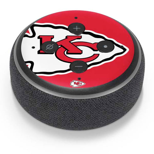 NFL Kansas City Chiefs Large Logo Amazon Echo Dot Skin