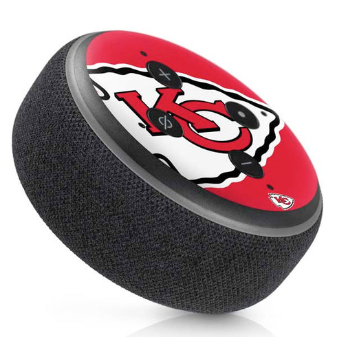 NFL Kansas City Chiefs Large Logo Amazon Echo Dot Skin