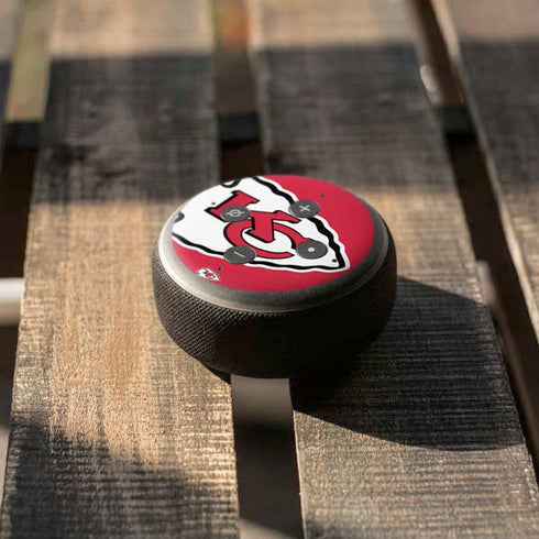 NFL Kansas City Chiefs Large Logo Amazon Echo Dot Skin