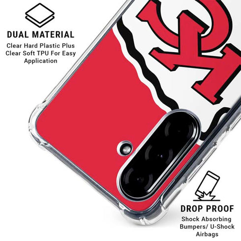 NFL Kansas City Chiefs Large Logo Galaxy A36 5G Clear Case
