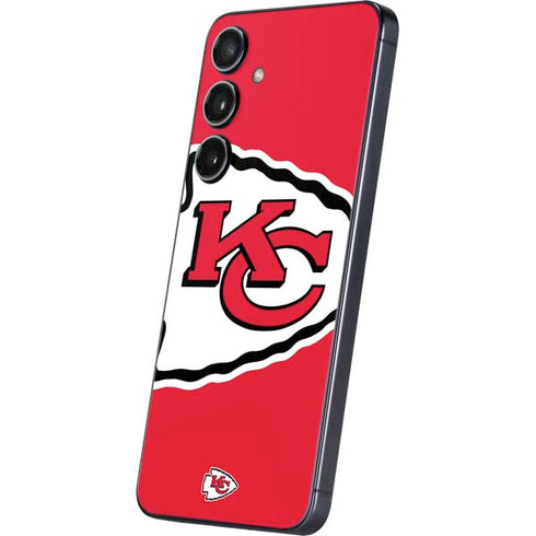 NFL Kansas City Chiefs Large Logo Galaxy S24 Skin