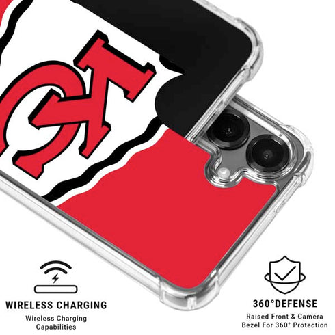 NFL Kansas City Chiefs Large Logo Galaxy S26 Clear Case
