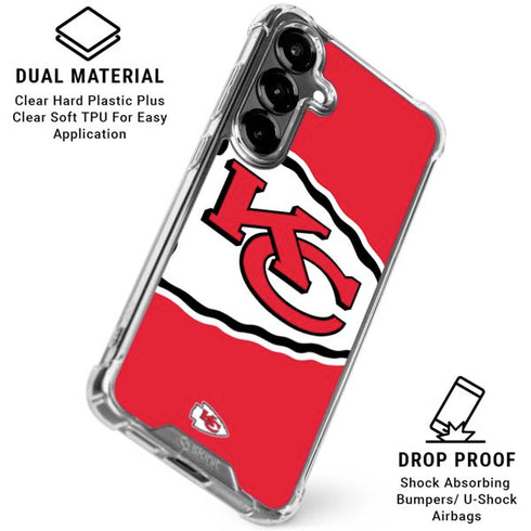 NFL Kansas City Chiefs Large Logo Galaxy S26 Plus Clear Case