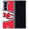 NFL Kansas City Chiefs Large Logo Galaxy Z Fold5 5G Clear Case