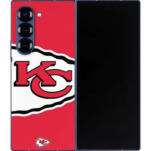 NFL Kansas City Chiefs Large Logo Galaxy Z Fold6 Skin