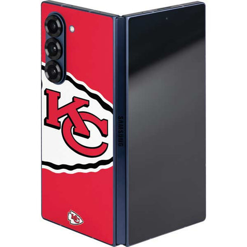 NFL Kansas City Chiefs Large Logo Galaxy Z Fold6 Skin