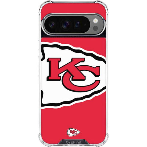 NFL Kansas City Chiefs Large Logo Google Pixel 10 Pro XL Clear Case