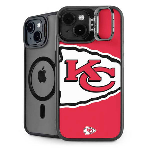 NFL Kansas City Chiefs Large Logo iPhone 15 Kickstand Case