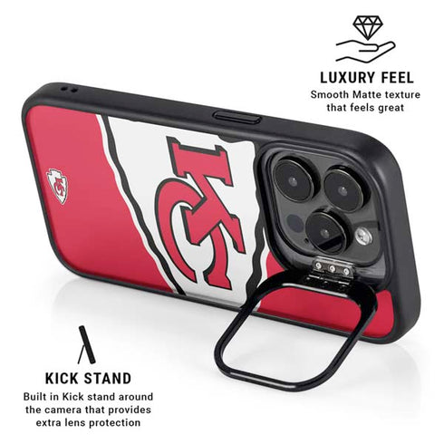 NFL Kansas City Chiefs Large Logo iPhone 15 Pro Kickstand Case