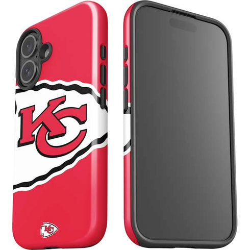 NFL Kansas City Chiefs Large Logo iPhone 16 Plus Impact Case