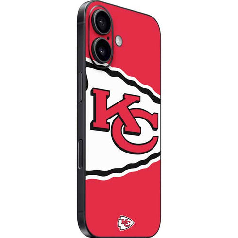 NFL Kansas City Chiefs Large Logo iPhone 16 Plus Skin