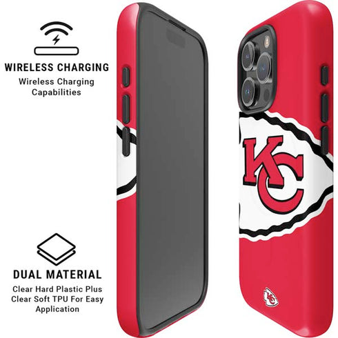 NFL Kansas City Chiefs Large Logo iPhone 16 Pro Max Magsafe Impact Case