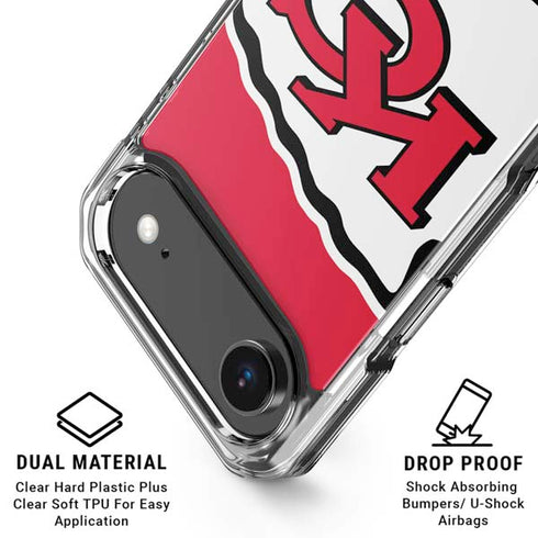 NFL Kansas City Chiefs Large Logo iPhone 17 Air Clear Case