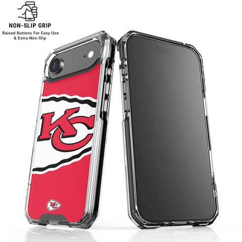 NFL Kansas City Chiefs Large Logo iPhone 17 Air Clear Case