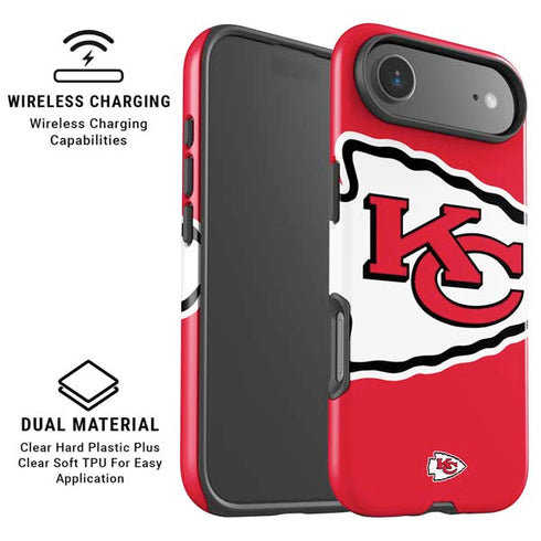 NFL Kansas City Chiefs Large Logo iPhone 17 Air Magsafe Impact Case