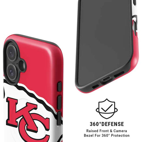 NFL Kansas City Chiefs Large Logo iPhone 17 Magsafe Impact Case