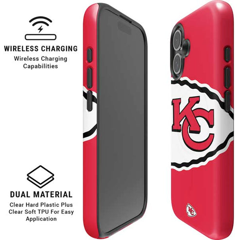 NFL Kansas City Chiefs Large Logo iPhone 17 Magsafe Impact Case