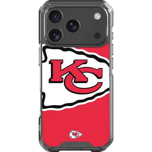 NFL Kansas City Chiefs Large Logo iPhone 17 Pro Clear Case
