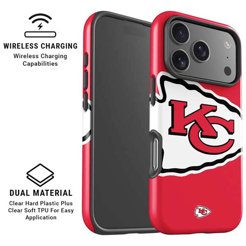 NFL Kansas City Chiefs Large Logo iPhone 17 Pro Magsafe Impact Case