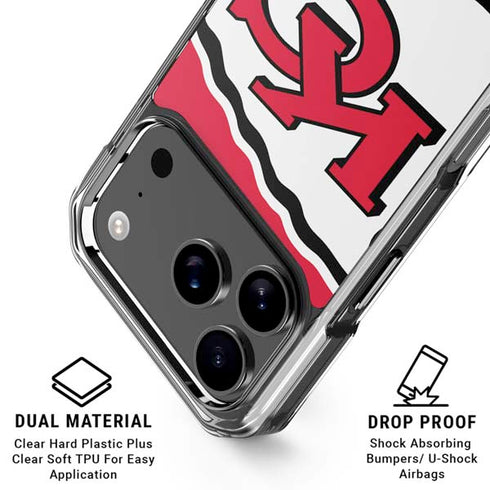 NFL Kansas City Chiefs Large Logo iPhone 18 Pro Clear Case