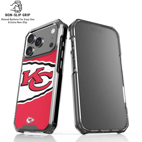 NFL Kansas City Chiefs Large Logo iPhone 18 Pro Clear Case