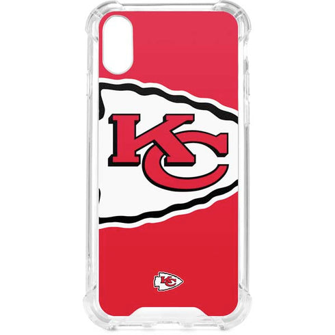 NFL Kansas City Chiefs Large Logo iPhone XS Clear Case
