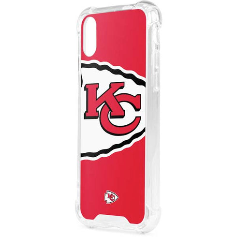 NFL Kansas City Chiefs Large Logo iPhone XS Clear Case