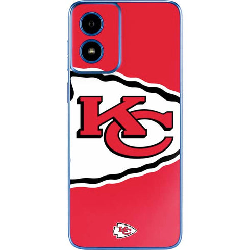 NFL Kansas City Chiefs Large Logo Moto G Play 4G (2024) Skin