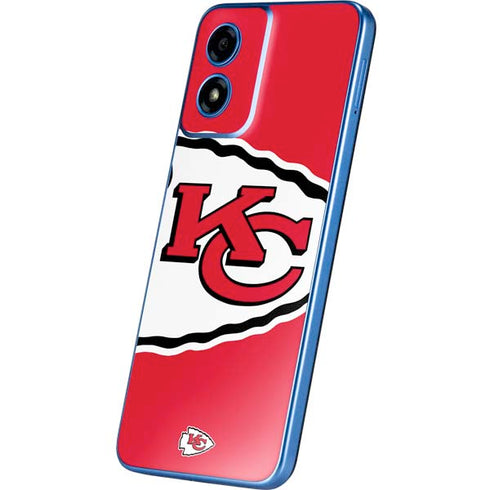 NFL Kansas City Chiefs Large Logo Moto G Play 4G (2024) Skin
