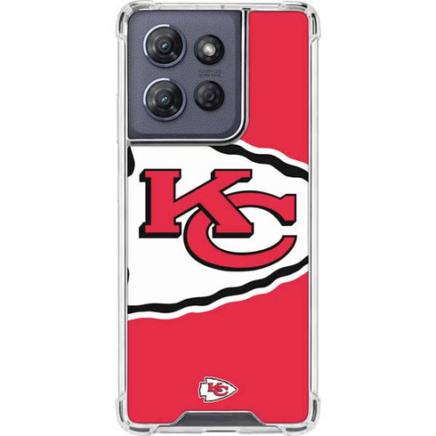 NFL Kansas City Chiefs Large Logo Moto G Power 5G (2025) Clear Case