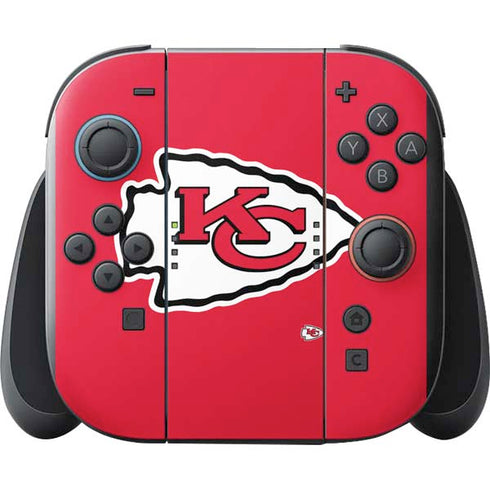 NFL Kansas City Chiefs Large Logo Nintendo Switch 2 (2025) with Joy-Con Skin
