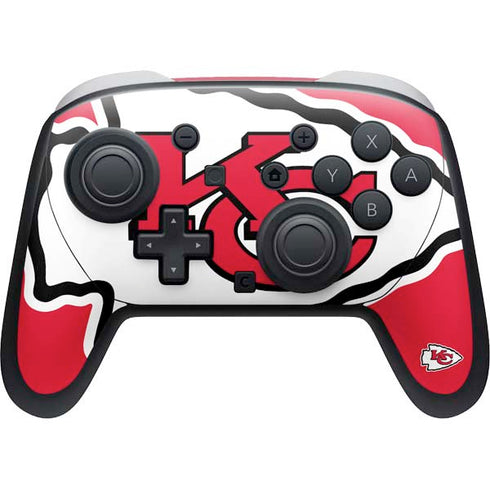 NFL Kansas City Chiefs Large Logo Nintendo Switch 2 (2025) Pro Controller Skin