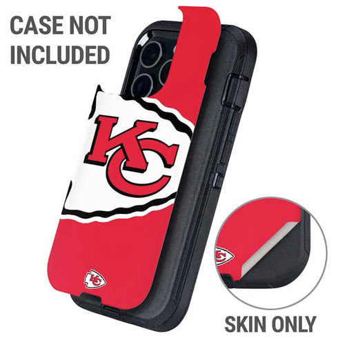 NFL Kansas City Chiefs Large Logo Otterbox Defender iPhone Skin