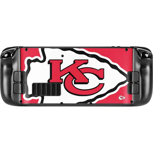 NFL Kansas City Chiefs Large Logo Steam Deck Handheld Gaming Computer OLED Skin