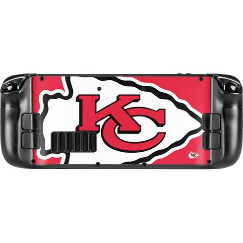 NFL Kansas City Chiefs Large Logo Steam Deck Handheld Gaming Computer Skin