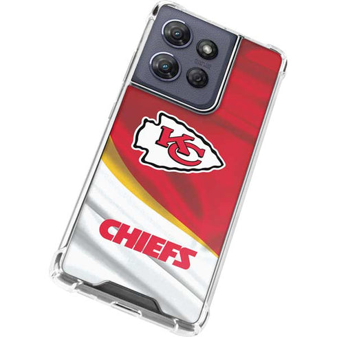 NFL Kansas City Chiefs Moto G 5G (2025) Clear Case