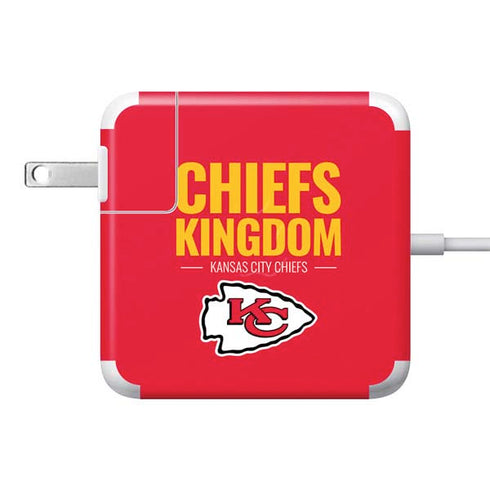 NFL Kansas City Chiefs Team Motto 85W Power Adapter (15 and 17 inch MacBook Pro Charger) Skin