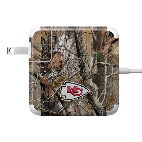 NFL Kansas City Chiefs Realtree AP Camo 85W Power Adapter (15 and 17 inch MacBook Pro Charger) Skin