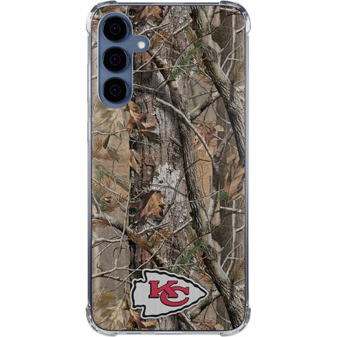 NFL Kansas City Chiefs Realtree AP Camo Galaxy A35 5G Clear Case