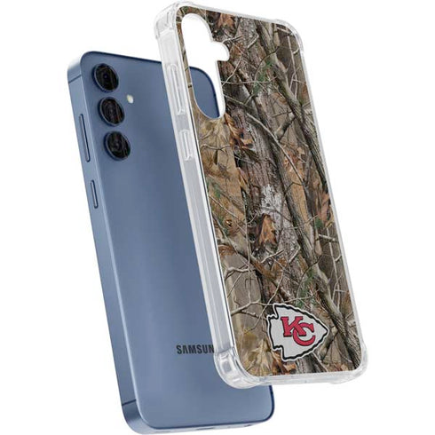 NFL Kansas City Chiefs Realtree AP Camo Galaxy A35 5G Clear Case