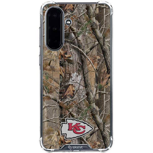 NFL Kansas City Chiefs Realtree AP Camo Galaxy A36 5G Clear Case